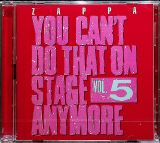 Zappa Frank You Can't Do That On Stage Anymore Vol. 5