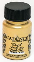 Cadence Cadence metalická akrylová barva 50 ml - bílé zlato