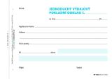 OPTYS Výdajový doklad jednoduchý, A6, 100 listů
