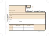 OPTYS Příjmový doklad, A6, 3 × 25 listů, číslovaný, NCR