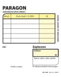 OPTYS Paragon obchodní, 7,5 × 9,5 cm, 100 listů, NCR