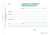 OPTYS Příjmový doklad jednoduchý, A6, 100 listů, NCR