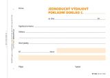 OPTYS Výdajový doklad jednoduchý, A6, 100 listů, NCR