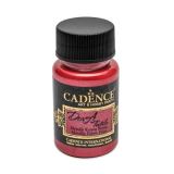 Cadence Cadence metalická barva na textil 50 ml - červená