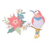 SIZZIX SIZZIX Thinlits vyřezávací kovové šablony - Ptačí scéna 14 ks