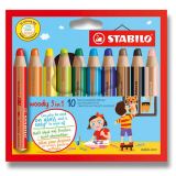 Stabilo STABILO woody 3 in 1 10 ks pouzdro