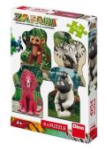 Dino Zafari: Zoomba a kamarádi puzzle 4x54 dílků
