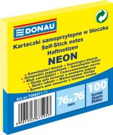 Office Samolepicí bloček 76 x 76 mm - neonově žlutý 100 listů