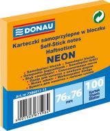 Office Samolepicí bloček 76 x 76 mm - neonově oranžový 100 listů