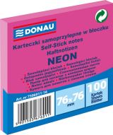 Office Samolepicí bloček 76 x 76 mm - neonově růžový 100 listů