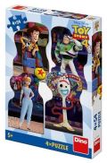 Dino Puzzle Toy Story 4 Kamarádi 4x54 dílků