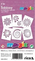 Magic MAGIC papír šablony na malování SPIRALY