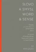 Univerzita Karlova, Filozofická fakulta Slovo a smysl 33/ Word & Sense 33