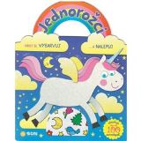 Sun Jednorožci Hraj si ,vybarvuj, nalep - modrá