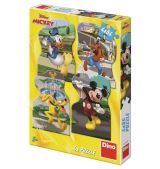Dino Puzzle Mickey ve městě 4x54 dílků