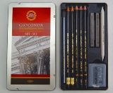 KOH-I-NOOR HARDTMUTH Koh-i-noor kreslířská umělecká souprava GIOCONDA pro černobílou kresbu 10 ks v plechové krabičce