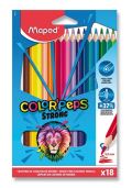 Maped Maped - Bezdřevé pastelky Color´Peps Strong 18 ks