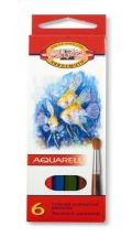 KOH-I-NOOR HARDTMUTH Koh-i-noor pastelky akvarelové školní 6 ks motiv RYBY