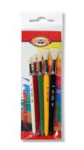 KOH-I-NOOR HARDTMUTH Koh-i-noor štětce školní/kulaté velikost 2,4,6,8,10 (5ks sada)