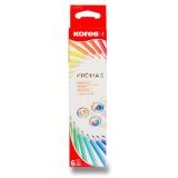 Kores KROMAS, trojhranné pastelky 3 mm / 6 barev