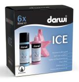 DARWI DARWI ICE satinovací barvy na sklo 80ml sada 6ks