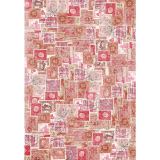 Rayher DecoMaché papír 27 g poštovní známky 26 x 37.5 cm