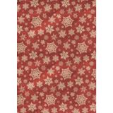 Rayher DecoMaché papír FSC Mix 22 g červené vločky 26 x 37.5 cm