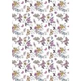 Rayher DecoMaché papír FSC Mix 22 g motýli v pastelových barvách 26 x 37,5 cm