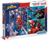 CLEMENTONI Clementoni Puzzle Supercolor Spider-man / 3 x 48 dílků