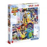 CLEMENTONI Clementoni Puzzle Supercolor Toy Story 4 / 2 x 20 dílků
