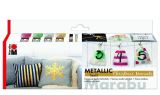 Marabu Marabu sada metalických barev na textil