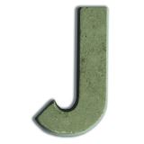 Aladine Aladine Betonové písmeno k dekoraci 5 cm - J