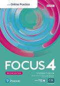 Kay Sue Focus 4 Students Book with Standard Pearson Practice English App (2nd)
