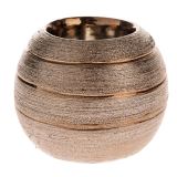Dakls Keramický svícen - měděný 8,5 cm
