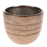 Dakls Keramický květináč - měděný 15,5 cm