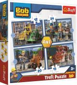 TREFL Puzzle: Bořek stavitel: Pracovní den 4v1 (12,15,20,24 dílků)