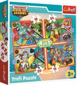 TREFL Puzzle: Transformers: Akademie 4v1 (12,15,20,24 dílků)