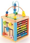 Wooden Toys Dřevěná motorická kostka