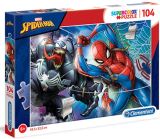 CLEMENTONI Puzzle Supercolor Spider-man/104 dílků