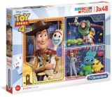 CLEMENTONI Puzzle Supercolor Toy Story 4/3x48 dílků