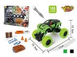 EPEE Stavebnice Auto 4WD 18ks, měřítko 1:32 - mix zelené nebo černé
