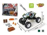 EPEE Stavebnice Auto 4WD 18ks, měřítko 1:32 - mix zelené nebo šedé