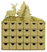 Aladine Aladine Adventní kalendář dřevěný - Zimní krajinka