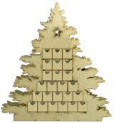 Aladine Aladine Adventní kalendář dřevěný - Vánoční stromeček