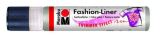 Marabu Marabu kontura na textil/třpytivá stříbrná 25 ml