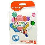 Y-Plus PEANUT Pastel voskovky 12 pastelových barev