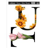 Aladine Cadence transferový obrázek na textil 25 x 35 cm / Písmena T, U