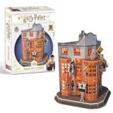 CubicFun Harry Potter 3D puzzle Příčná ulice Weasleyho kouzelnické kejkle - 78 dílků