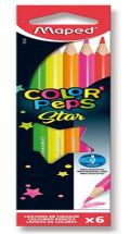 Maped Maped - Pastelky trojhranné Color´ Peps FLUO 6 ks