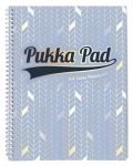 Pukka Pad Pukka Pad Spirálový blok Glee Jotta A4+, papír 80g, 100 listů, světle modrý